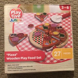 ''Pizza'' Wooden Play Food set